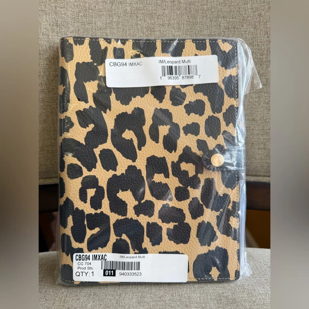 New！COACH Notebook With Leopard Print（CBG94）fast shipping
